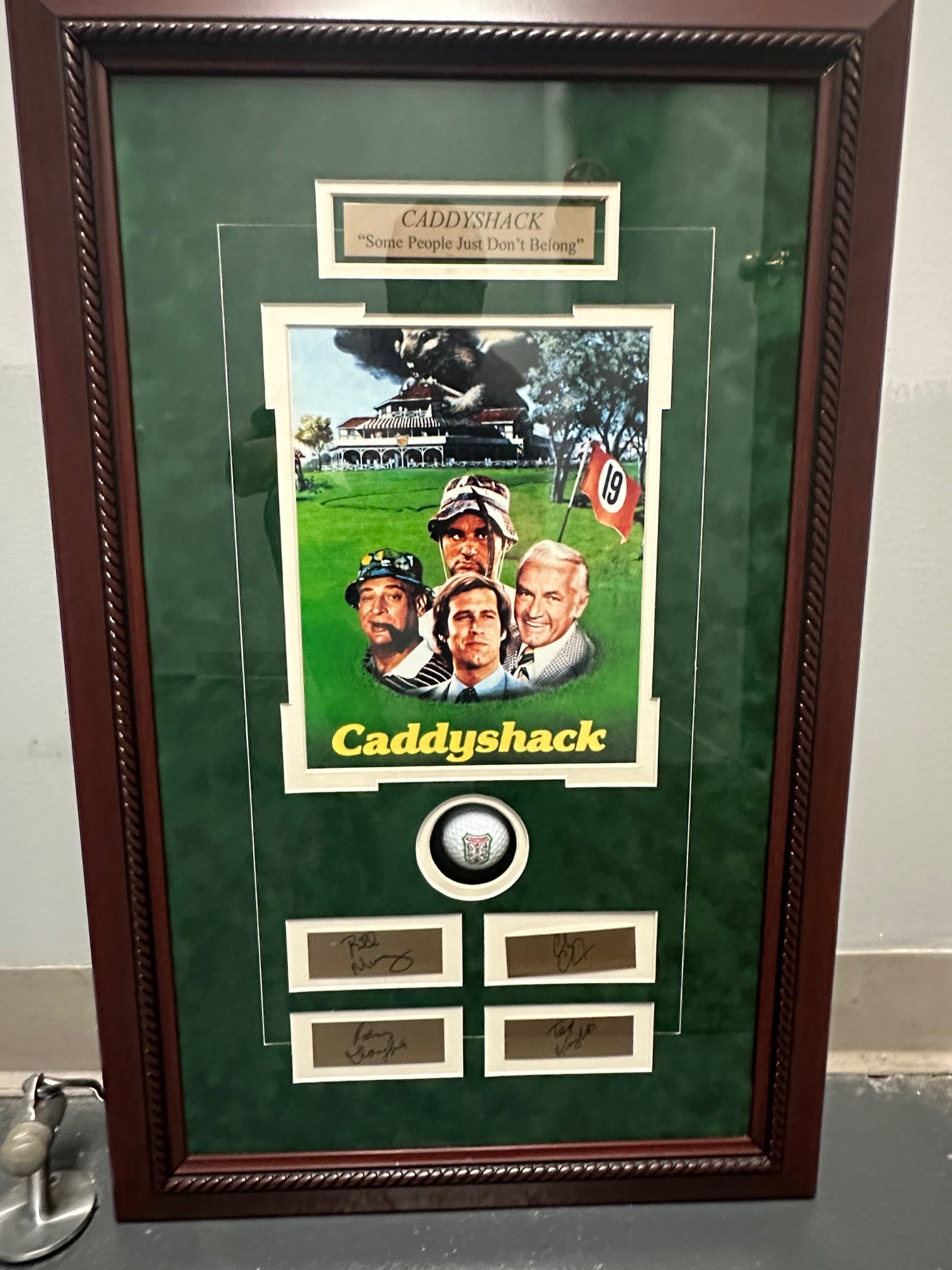 Caddyshack Autographed Shadowbox